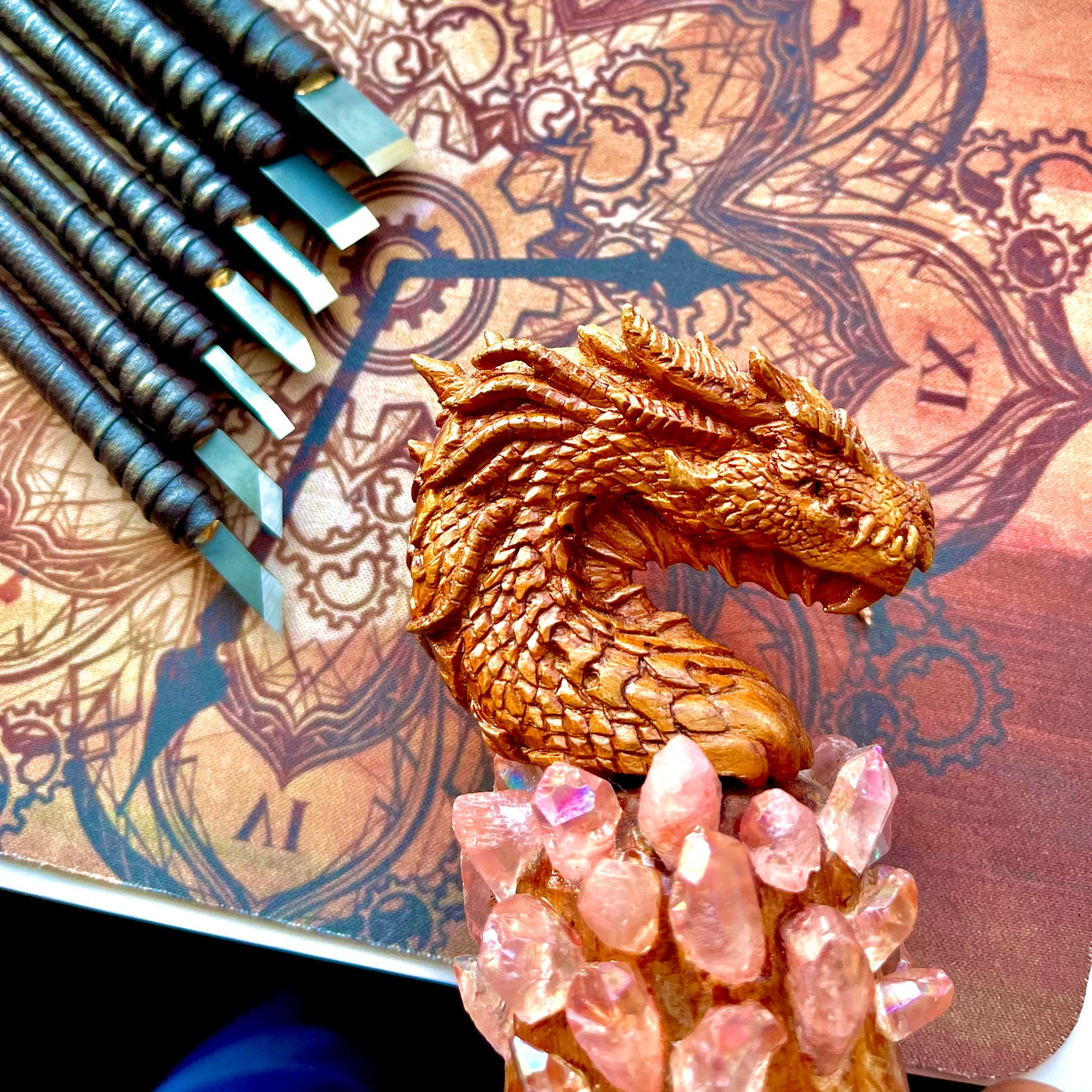 dragon woodcarving