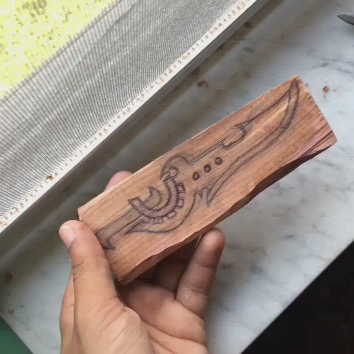 sword wood carving 3d fantasy weapons timelapse