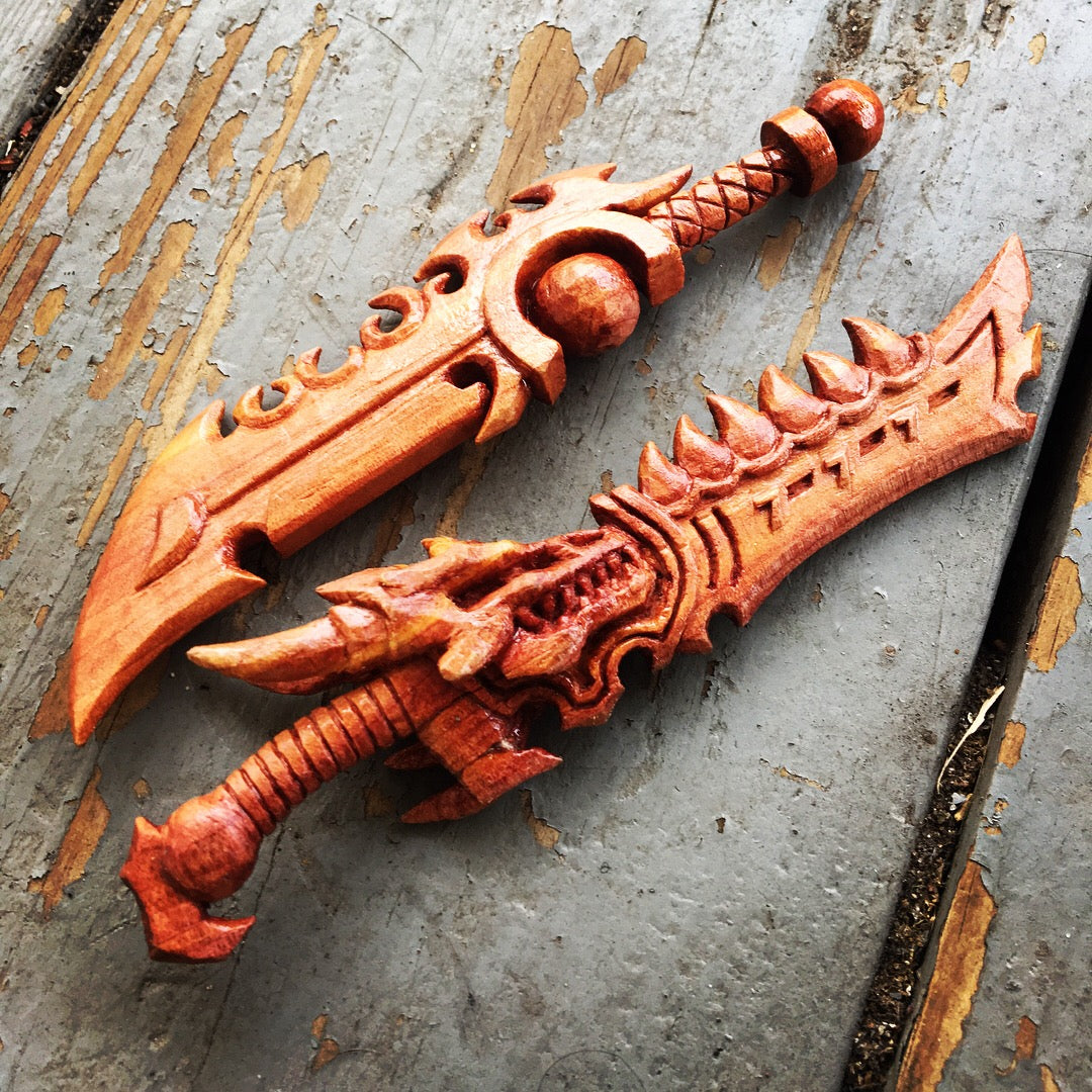 dragon skull sword handcrafted